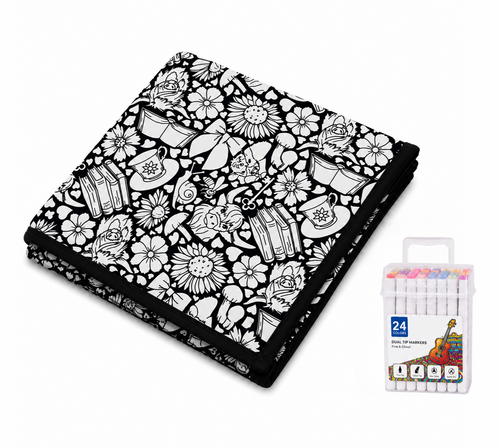 CozyCanvas Washable Coloring Blanket