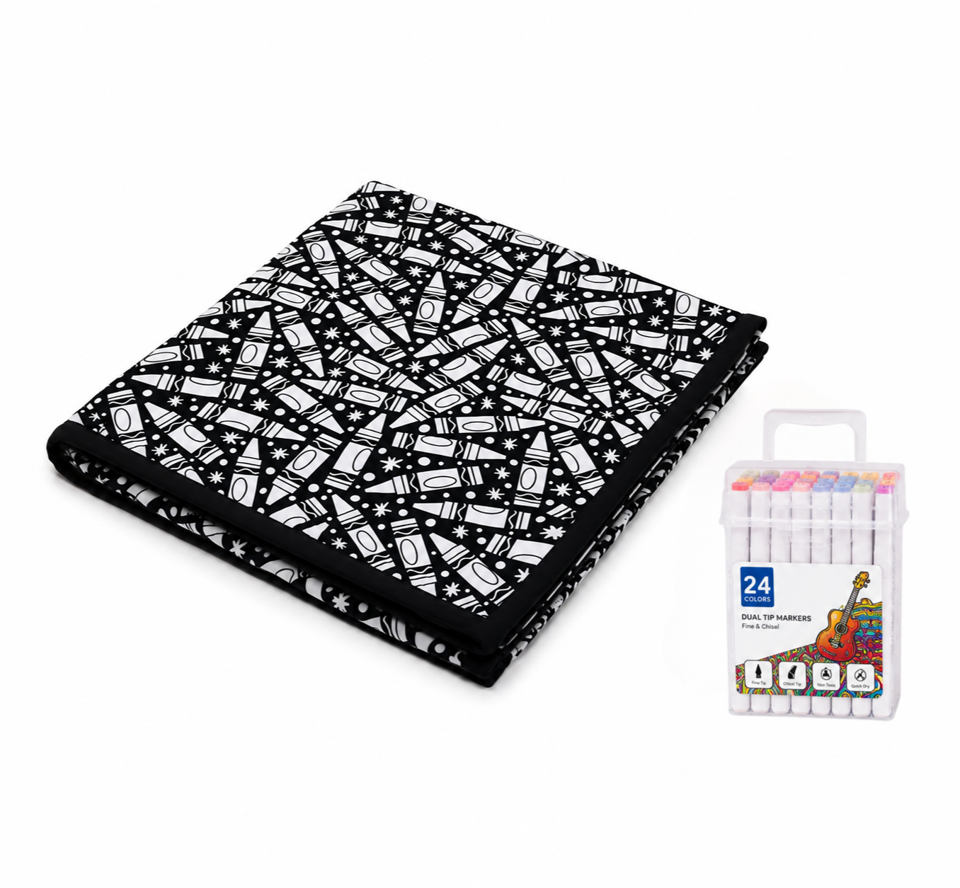 CozyCanvas Washable Coloring Blanket