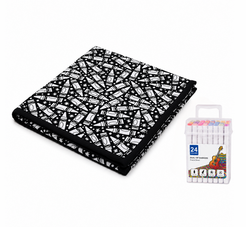 CozyCanvas Washable Coloring Blanket