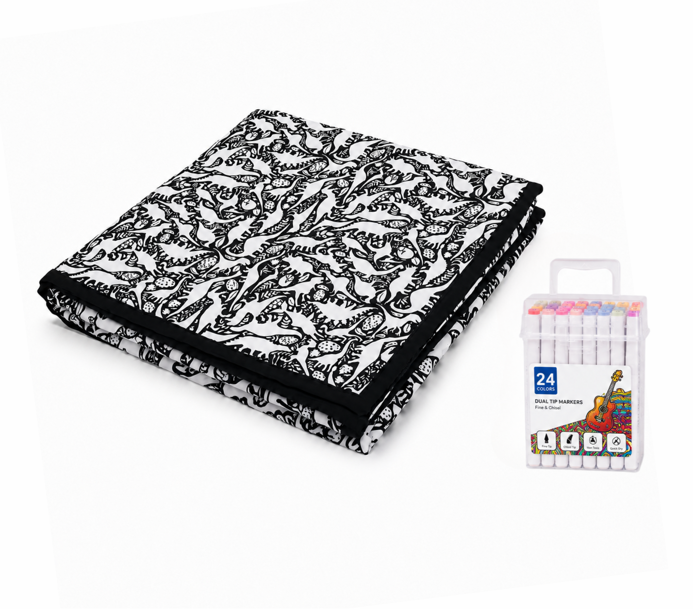 CozyCanvas Washable Coloring Blanket