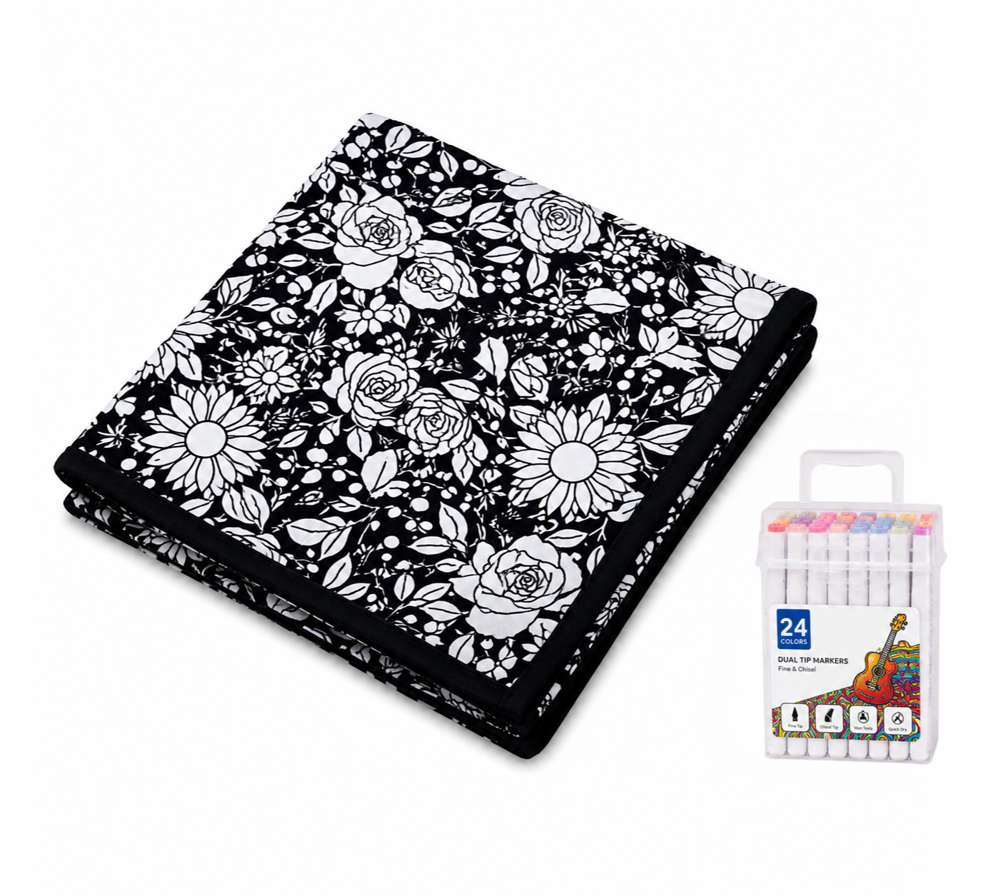 CozyCanvas Washable Coloring Blanket