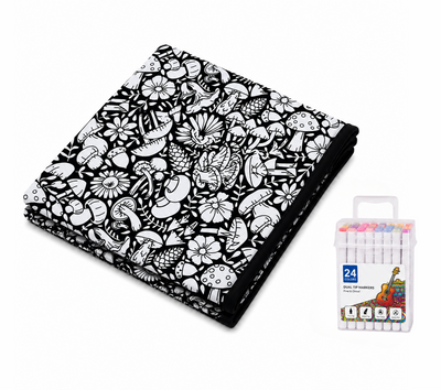 CozyCanvas Washable Coloring Blanket
