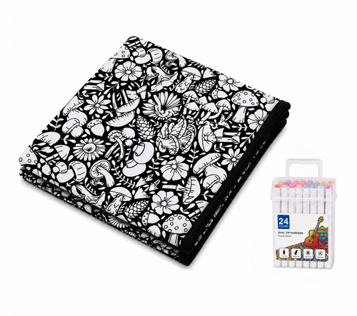 CozyCanvas Washable Coloring Blanket