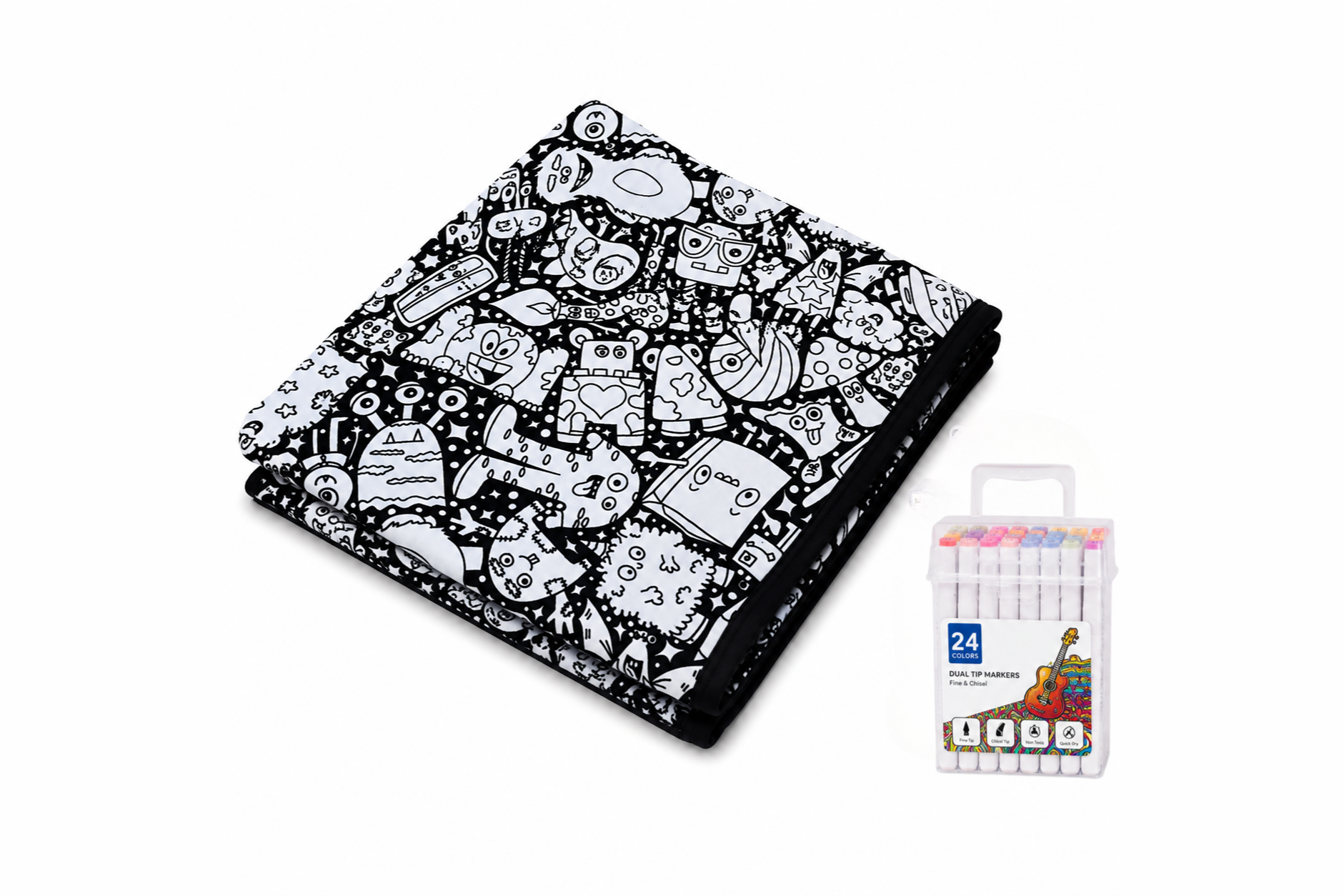 CozyCanvas Washable Coloring Blanket