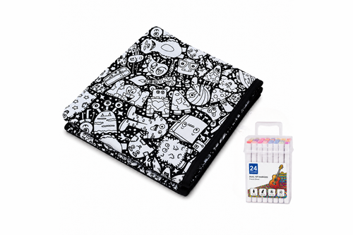 CozyCanvas Washable Coloring Blanket